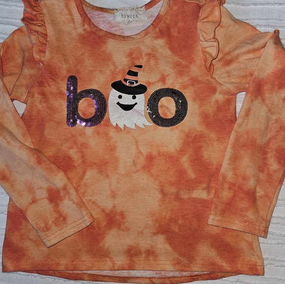 Girls Size 7 Long Sleeve Halloween Shirt - Picture 2 of 7